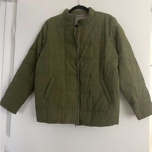 NWOT! Olive green khaki Quilted Jacket